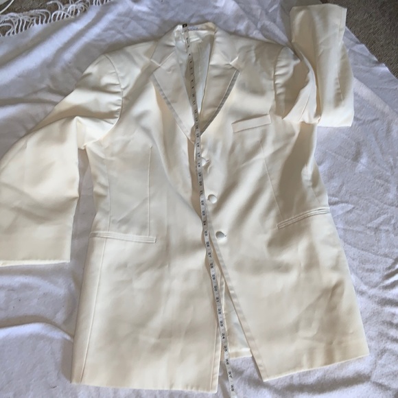 After six ivory white tuxedo jacket size 46 - Picture 5 of 8